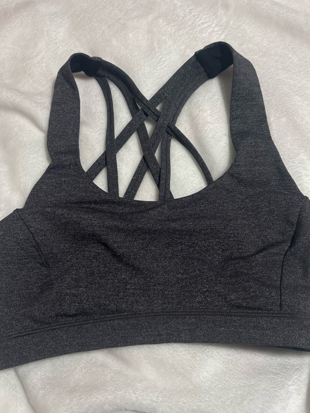 lululemon athletica Dark Gray Strappy-Back Sports Bra